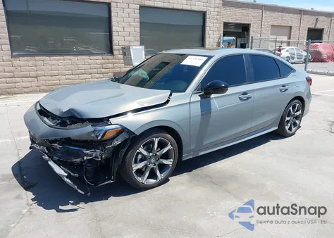 2025 Honda Civic Hybrid Sport/Sport Touring из США, поврежденный, VIN 2HGFE4F84SH336671